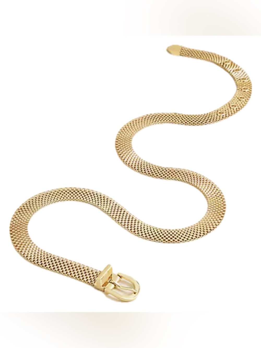 J Crew Gold Mesh Chain Belt